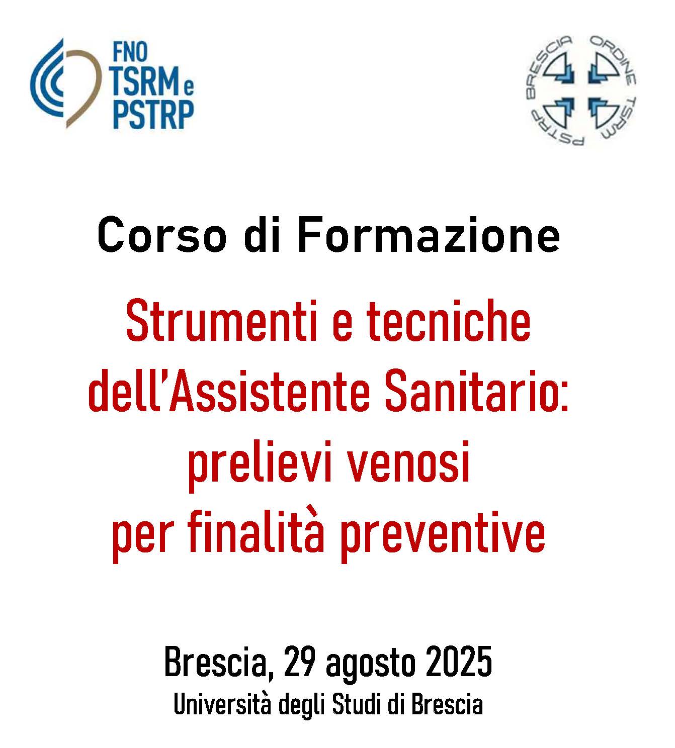 STRUMENTI E TECNICHE DELL’ASSISTENTE SANITARIO: PRELIEVI VENOSI PER FINALITÀ PREVENTIVE
